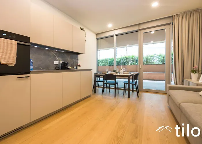 公寓 Waterfront Lux, 1br, Ac, Parking, Gym, Wifi By Tilo 热那亚