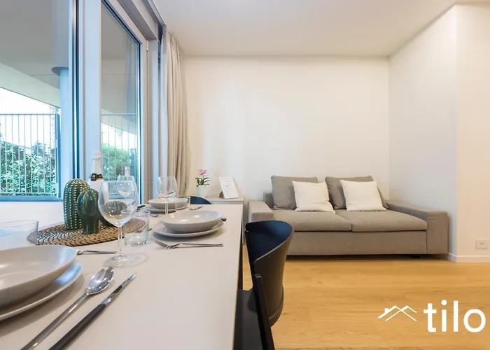 Waterfront Lux, 1br, Ac, Parking, Gym, Wifi By Tilo 公寓